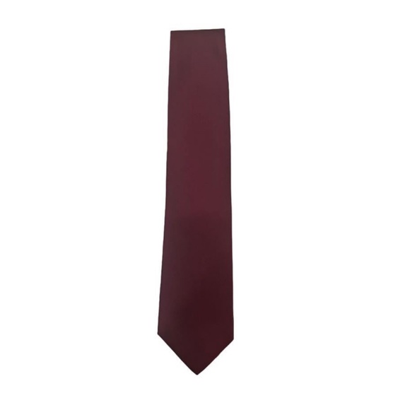 BROOKS BROTHER Silk Solid  Burgundy Tie BRAND NEW - Picture 3 of 5